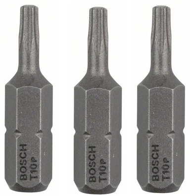 BOSCH Bit końcówki T10 TORX ExtraHard 3 szt.