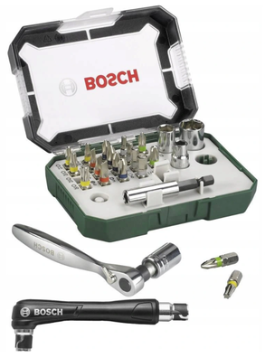 BOSCH Zestaw bitów i nasadek z grzechotką 27 szt.