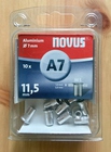 NOVUS Nity aluminiowe A7/11,5 mm 10 szt. 045-0042 (2)