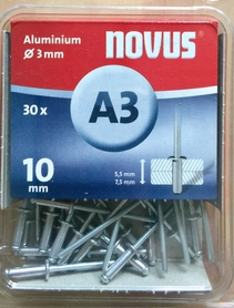 NOVUS Nity aluminiowe A3/10mm 30 szt. 045-0022