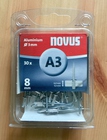 NOVUS Nity aluminiowe A3/8 mm 30 szt. 045-0021 (2)
