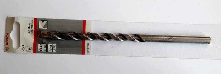 BOSCH Wiertło do betonu 10 mm 150/200 CYL-3 (2)
