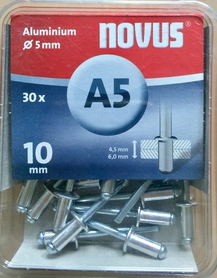 NOVUS Nity aluminiowe A5/10 mm 30 szt. 045-0027