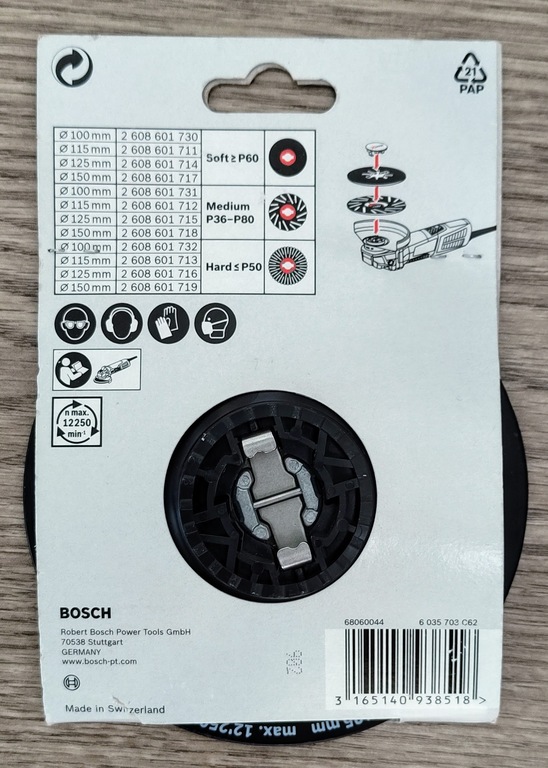 BOSCH Talerz oporowy średni X-Lock 125 mm (3)