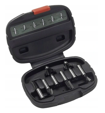 BOSCH zestaw frezów do drewna 6 szt uchwyt 8 mm
