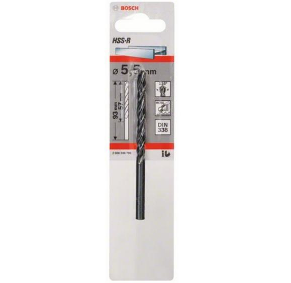 Bosch Wiertło do metalu 5,5 mm HSS-R DIN338 (3)
