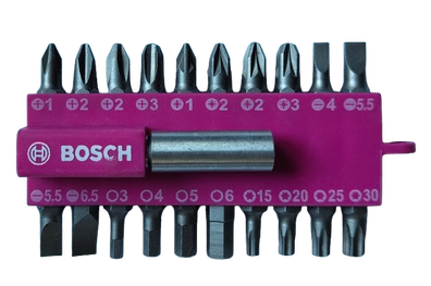 BOSCH Zestaw 20 szt. bitów końcówek uchwyt