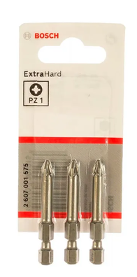 BOSCH Bit końcówki PZ1 Philips 3 szt. 49 mm
