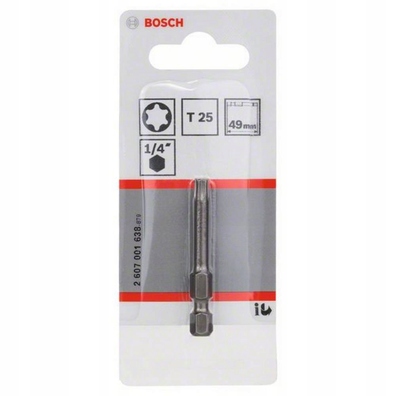 BOSCH Bit końcówki T25 ExtraHard 49mm