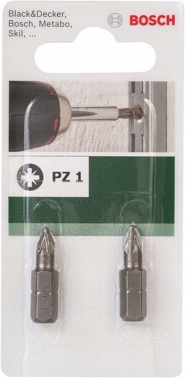 BOSCH bity końcówki wkręcające PZ1 2 szt  (1)