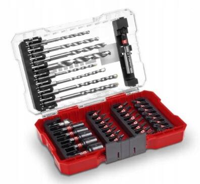 EINHELL ZESTAW KOMPLET BITÓW I WIERTEŁ DO METALU 39 SZTUKI M-CASE 49108763