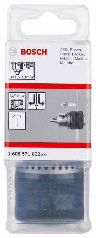 BOSCH Uchwyt wiertarski ADAPTER 1-10 mm 1/2–20 (4)