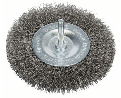 Bosch szczotka tarczowa 100mm/8mm z drutu falistego
