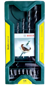 Bosch zestaw wierteł bitów Multimaterial 14 szt.