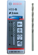Bosch wiertło do metalu HSS-G 2 mm 49/24 mm (2)